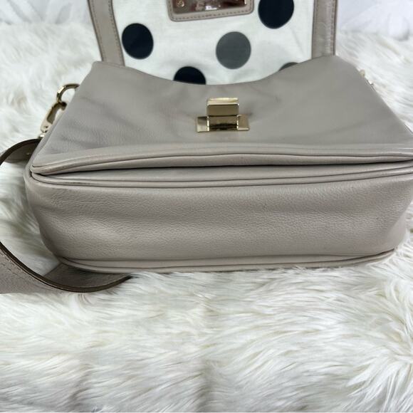 KATE SPADE New York Turn Lock Flap Leather Shoulder Bag - Picture 11 of 12